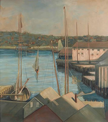 A harbor scene