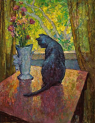 CAT AND VASE by Mischa (Maurice) Askenazy - Auction record, sale price, and art valuation. Compare with similar artists and explore comparable artworks.