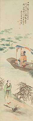 Two figure paintings