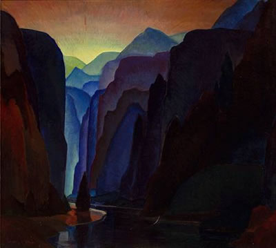 Sample artwork by Walter Alexander Bailey (1894 - 1989), known for landscape, mural, genre painting, newspaper artist - View similar artists and auction records