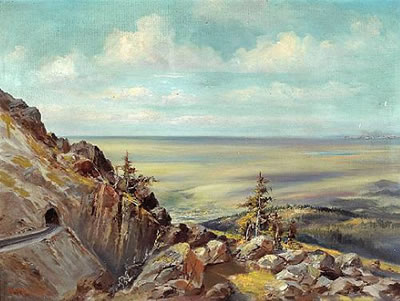 Mining camp; Tunnel through the mountain (a pair)