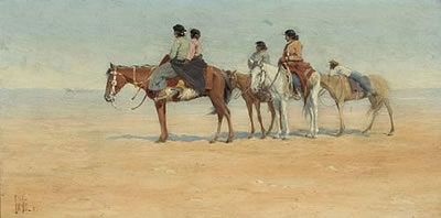Navajo watching field sports, 1903