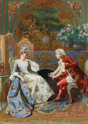 A flirtatious moment