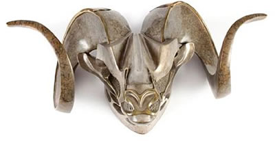 Ram Mask sculpture