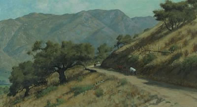 Knowing the way home, cattle along a country road