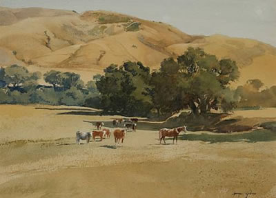 Pastoral California ranch scene