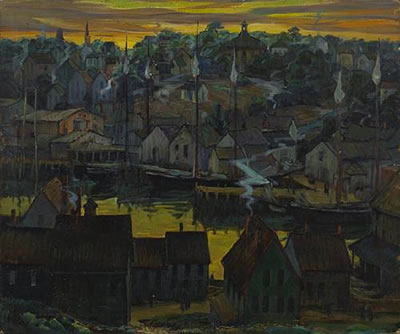 Boston harbor by Myron Angelo Oliver - Auction record, sale price, and art valuation. Compare with similar artists and explore comparable artworks.