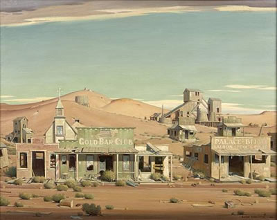 The Gold Rush, 1938; The Mining Camp, 1938; The Mining Town, 1938; The Ghost Town, 1943 (four painting allegory)