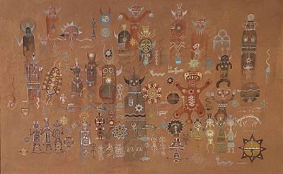 Untitle, 1971, depicting spirit world imagery