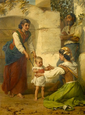 Toddler's first steps