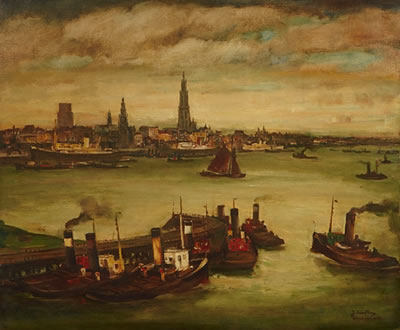 Antwerp by Julien Creytens - Auction record, sale price, and art valuation. Compare with similar artists and explore comparable artworks.