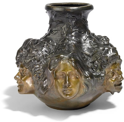 Figural vase