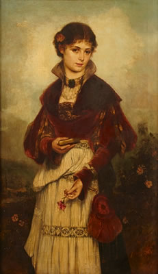 A portrait of a girl, three-quarter-length by Richard Eisermann - Auction record, sale price, and art valuation. Compare with similar artists and explore comparable artworks.