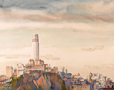 Coit tower, 1937 and twelve other works including various views of San Francisco (thirteen) by William Ross Cameron - Auction record, sale price, and art valuation. Compare with similar artists and explore comparable artworks.