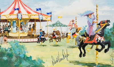 Original scene study by Jim Schaeffing for Mary Poppins