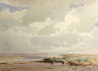 A Chichester Harbour; also a companion landscape (a pair) by Charles S Harrington - Auction record, sale price, and art valuation. Compare with similar artists and explore comparable artworks.
