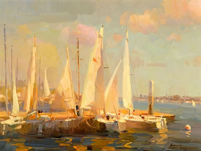 Sailboats in Newport Beach