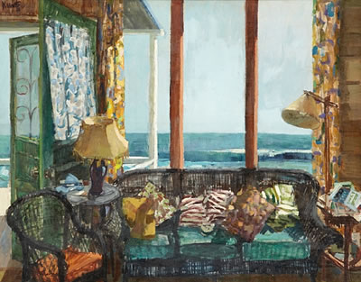 Beach windows (Interior of the Artist's Home, Kortlander Cottage, Crystal Cove), 1958 by Roger Edward Kuntz - Auction record, sale price, and art valuation. Compare with similar artists and explore comparable artworks.