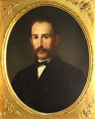 A portrait of Julius Baum; A portrait of Mrs. Julius Baum (a pair)