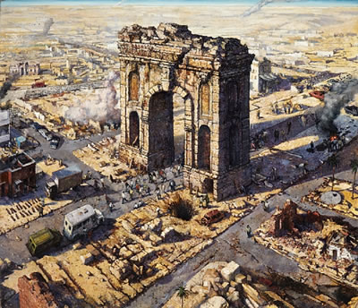 Sample artwork by Chester Arnold (Born 1952), known for painting - View similar artists and auction records