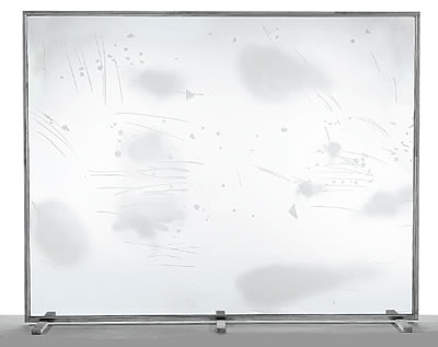 Sandblasted Etched Glass Window, 1974