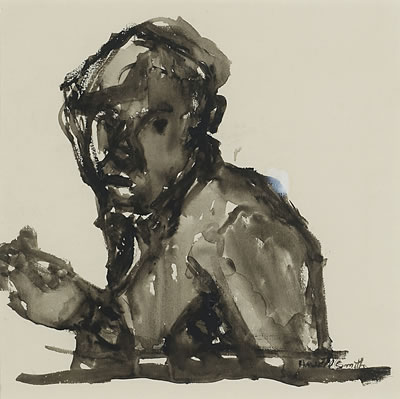 Portrait of Hassel Smith: Self-portrait