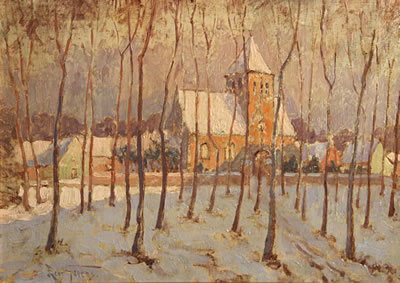 Church in the snow