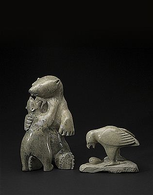 Cape Dorset, including a polar bear mother and cub by Ohito Ashoona - Auction record, sale price, and art valuation. Compare with similar artists and explore comparable artworks.