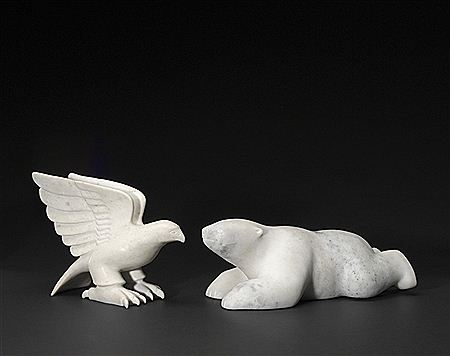 Supine Bear and Raptor