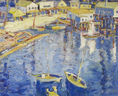 Main Street, Tiburon, with boats