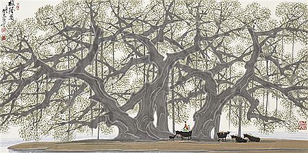 Shades of the Banyan Tree by Du Yingqiang - Auction record, sale price, and art valuation. Compare with similar artists and explore comparable artworks.