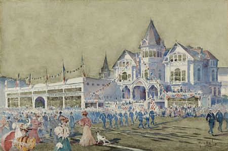City of Paris, Downtown San Francisco; City of Paris, Hobart Mansion, San Francisco; (a pair)