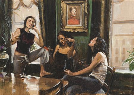 Me, Raina, and Trista in the Dining Room, 2003 by Delia Brown - Auction record, sale price, and art valuation. Compare with similar artists and explore comparable artworks.