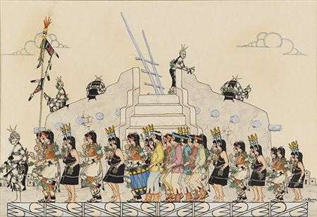 Two depictions of the Harvest Dance