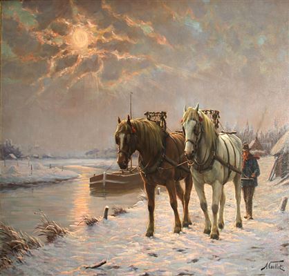 Sample artwork by Albert Caullet (1875 - 1950), known for painting - View similar artists and auction records