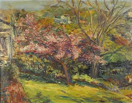 Hills of Hollywoodland by Sheldon Schoneberg - Auction record, sale price, and art valuation. Compare with similar artists and explore comparable artworks.