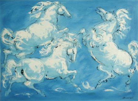 Blue horses