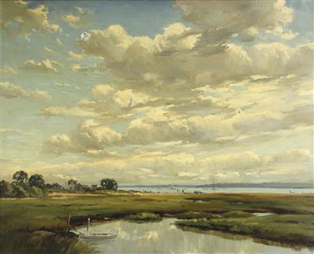 Sample artwork by Charles Gordon Harris (1891 - 1963), known for landscape, coastal views - View similar artists and auction records