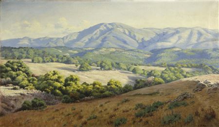 Mount Hood from near the ruins of Jack London's home, Sonoma County, California, 1925