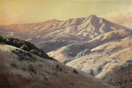 Mount Tamalpais from near Mill Valley, Marin County, California, 1927 by Louis Rea - Auction record, sale price, and art valuation. Compare with similar artists and explore comparable artworks.