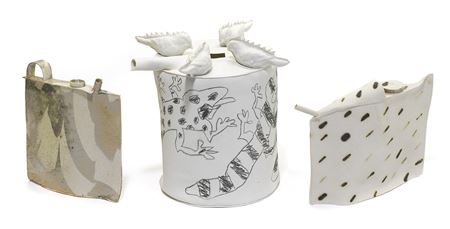Group of three Vessels: The Tunnel of Vision, 1999; Tuntutuliak, 1984; Moonridge