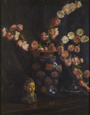 Cherry blossoms by Dorothy Keyes - Auction record, sale price, and art valuation. Compare with similar artists and explore comparable artworks.