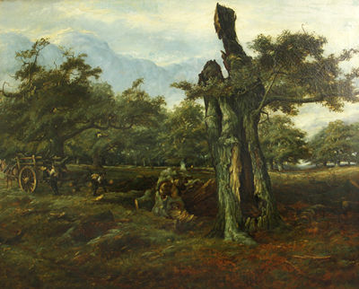 The wood gatherers by John Fullwood - Auction record, sale price, and art valuation. Compare with similar artists and explore comparable artworks.