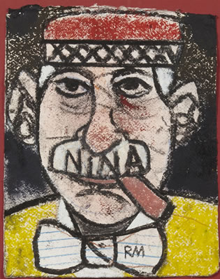 Portrait of Richard Merkin: Good-Bye Al (Self Portrait with Nina)