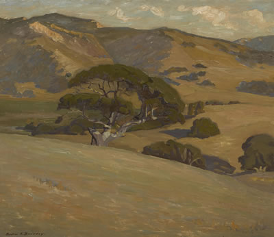 California oaks by Burton Shepard Boundey - Auction record, sale price, and art valuation. Compare with similar artists and explore comparable artworks.