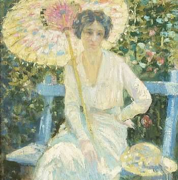 Mabel in the Garden (No.6) by John Hubbard Rich - Auction record, sale price, and art valuation. Compare with similar artists and explore comparable artworks.