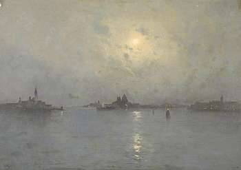Venice at Night by Marie-Joseph Leon Clavil IWill - Auction record, sale price, and art valuation. Compare with similar artists and explore comparable artworks.