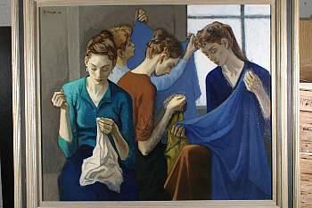 Seamstresses by Moses Soyer - Auction record, sale price, and art valuation. Compare with similar artists and explore comparable artworks.