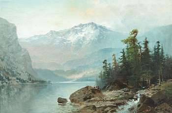 Indian Riders Along a Lakeshore by Frank Clark Bromley - Auction record, sale price, and art valuation. Compare with similar artists and explore comparable artworks.