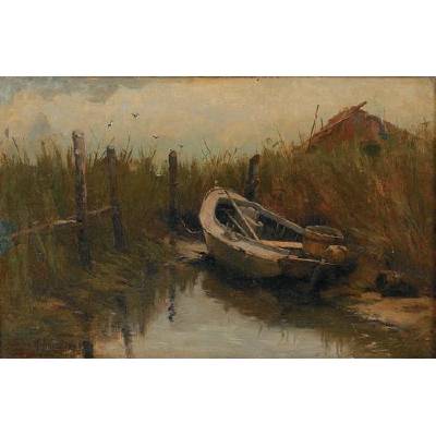 A Boat at Low Tide